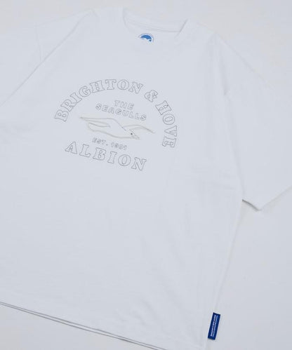 Brighton & Hove Albion FC SEAGULLS HERITAGE LOGO 復古標誌印花短袖T恤