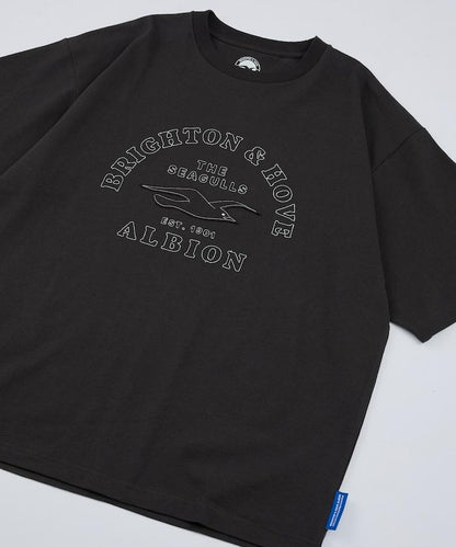 Brighton & Hove Albion FC SEAGULLS HERITAGE LOGO 復古標誌印花短袖T恤