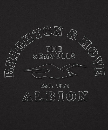 Brighton & Hove Albion FC SEAGULLS HERITAGE LOGO 復古標誌印花短袖T恤