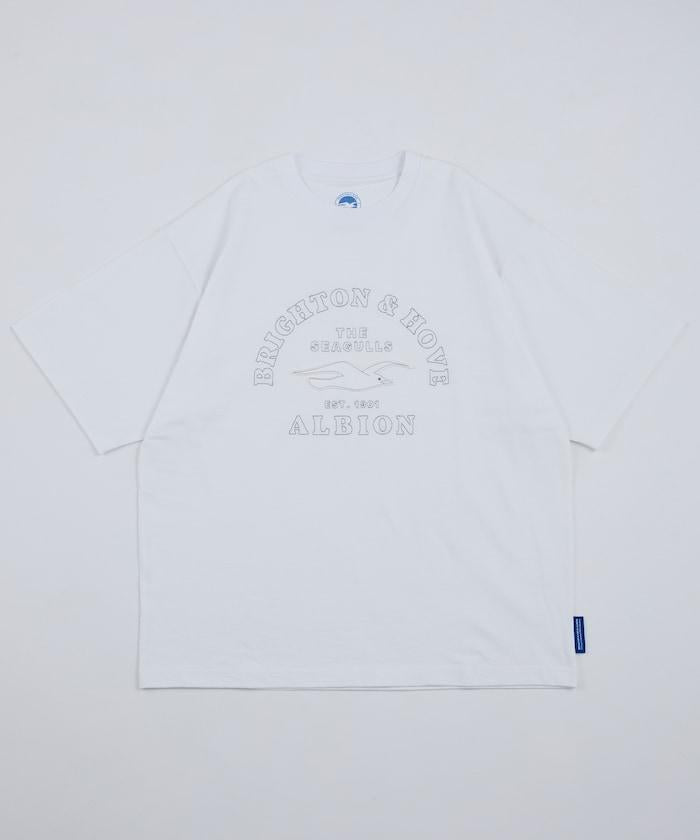 Brighton & Hove Albion FC SEAGULLS HERITAGE LOGO 復古標誌印花短袖T恤