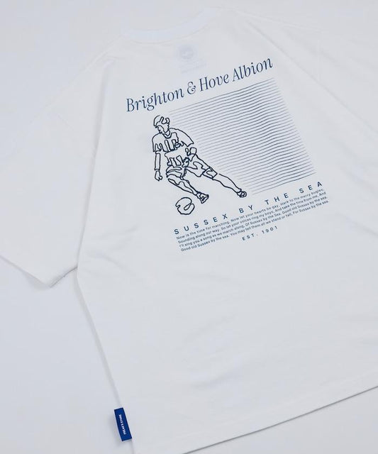 Brighton & Hove Albion FC SEAGULLS PLAYER LINE TEE T恤