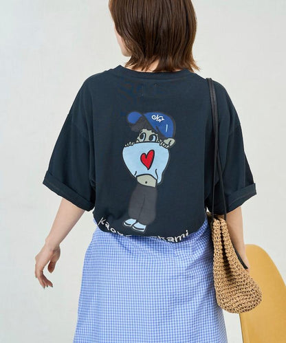 kaoyorinakami × FREAK'S STORE カオヨリナカミ 聯名 露臍男孩印花 T恤