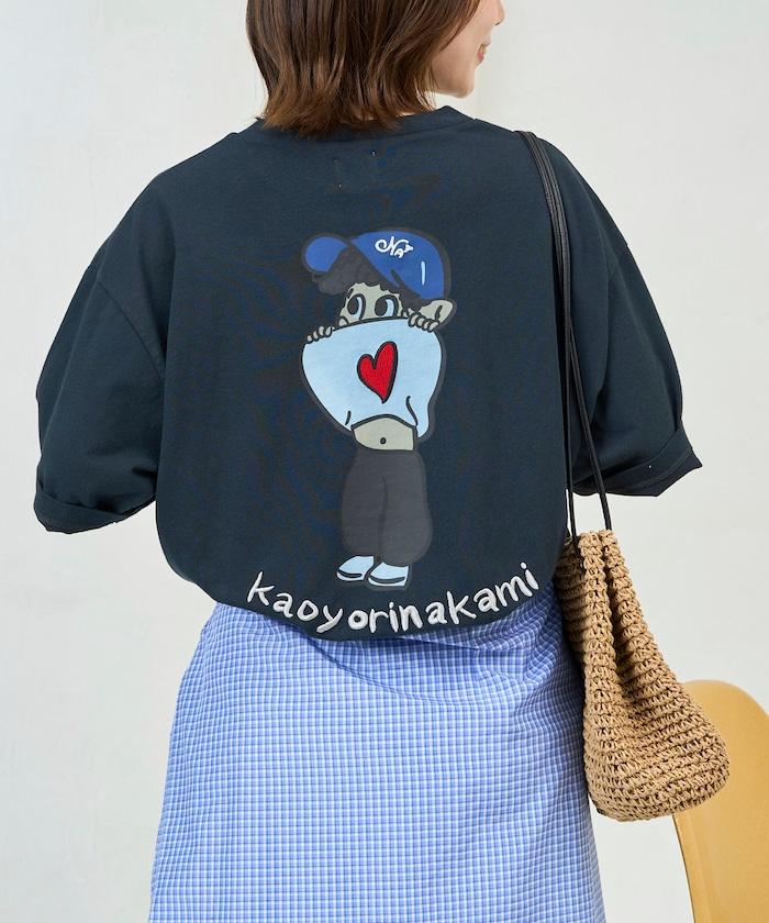 kaoyorinakami × FREAK'S STORE カオヨリナカミ 聯名 露臍男孩印花 T恤