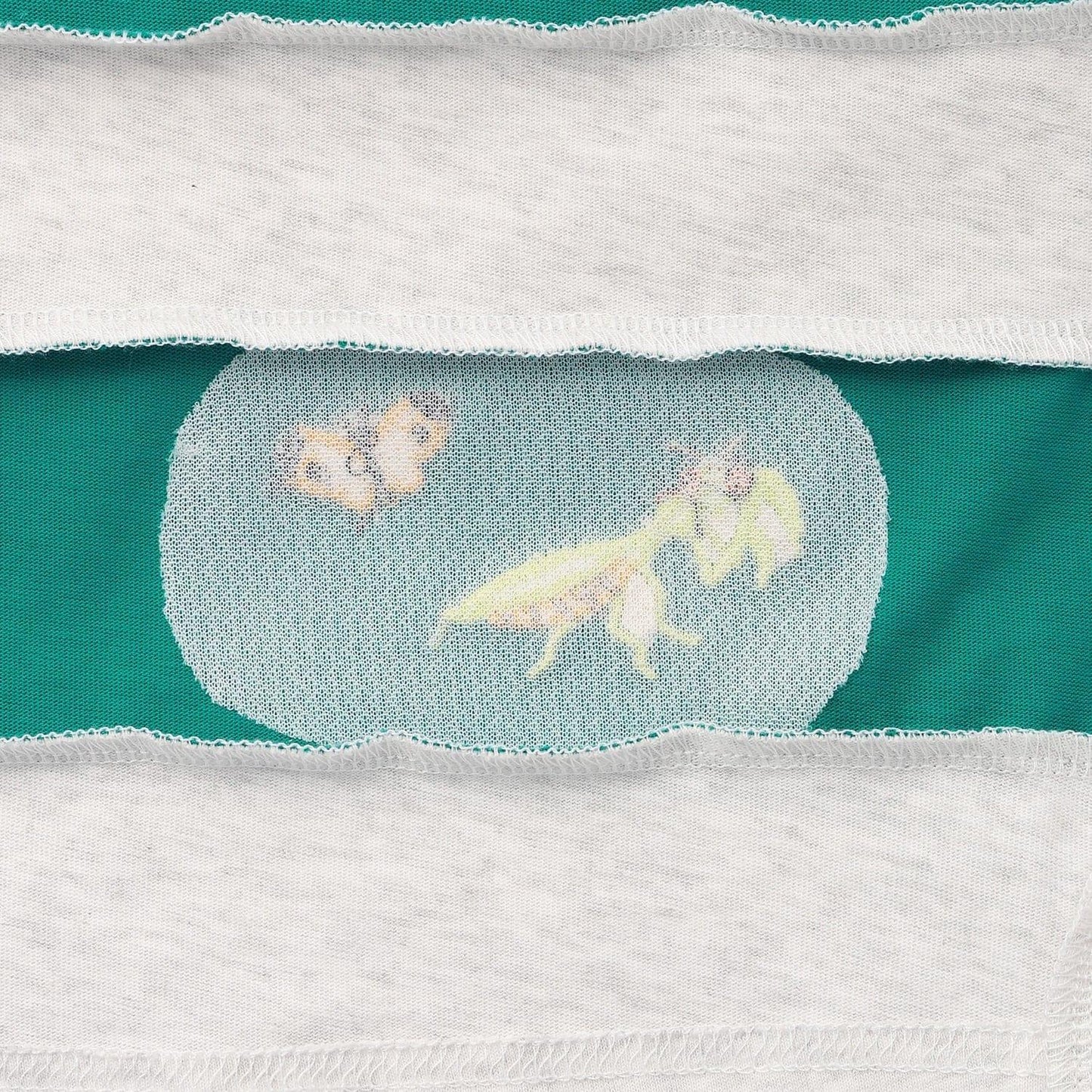 昆蟲刺繡拼接 短袖T恤