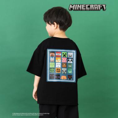 マインクラフト（我的世界） icon block 後背圖案 短袖T恤