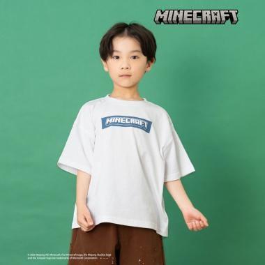マインクラフト（我的世界） icon block 後背圖案 短袖T恤
