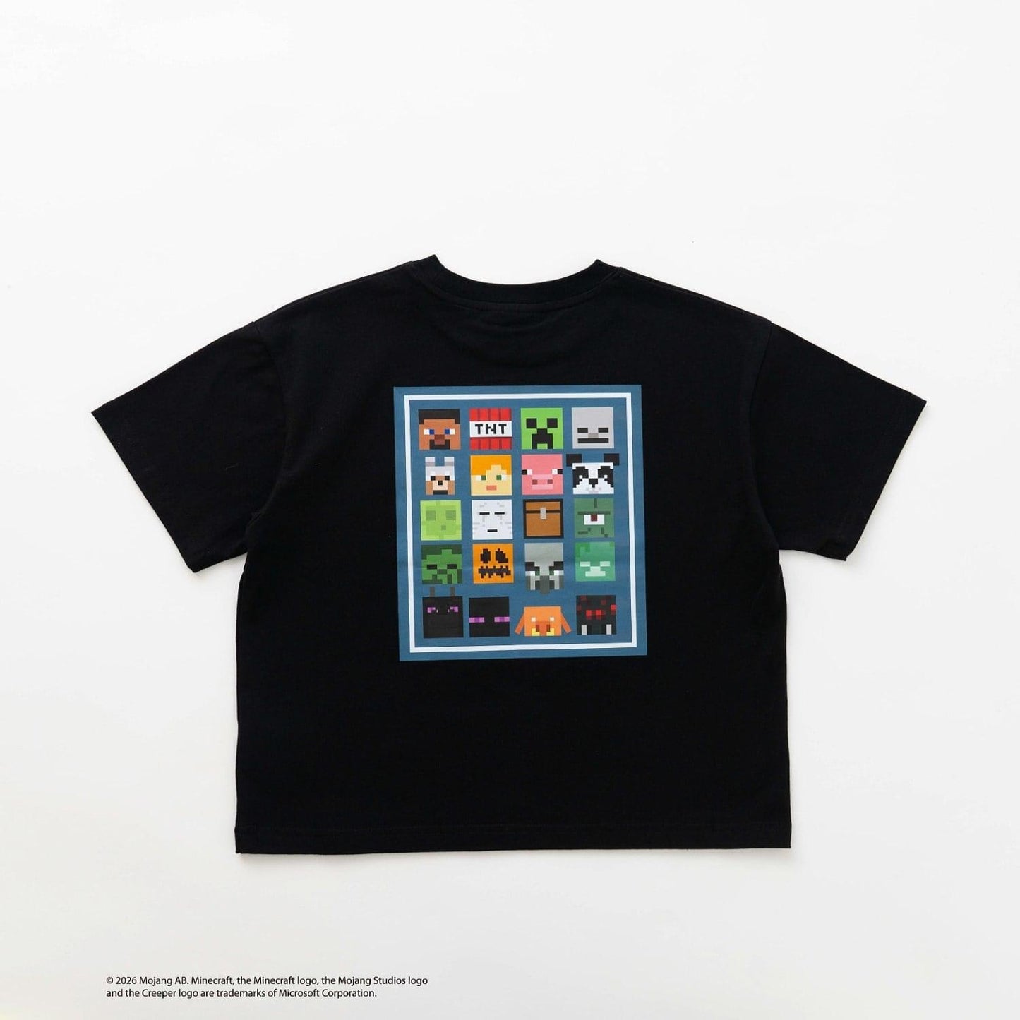 マインクラフト（我的世界） icon block 後背圖案 短袖T恤