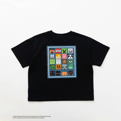マインクラフト（我的世界） icon block 後背圖案 短袖T恤