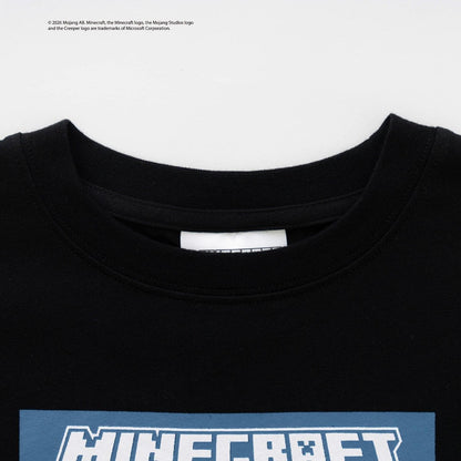 マインクラフト（我的世界） icon block 後背圖案 短袖T恤