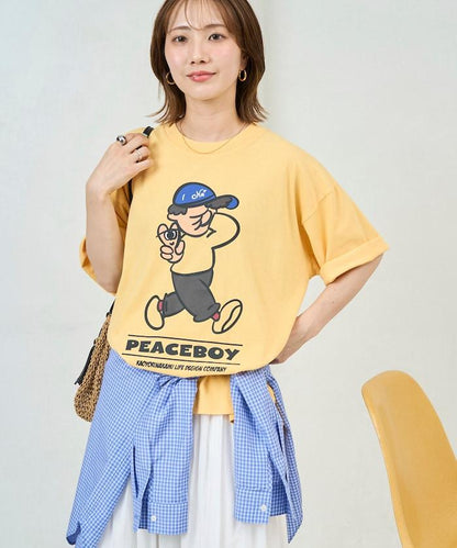 kaoyorinakami × FREAK'S STORE カオヨリナカミ  和平男孩圖案 T恤