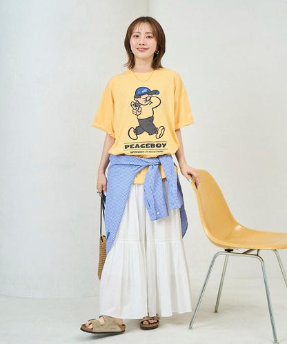 kaoyorinakami × FREAK'S STORE カオヨリナカミ  和平男孩圖案 T恤