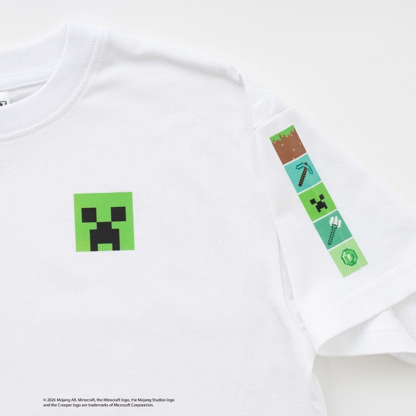 マインクラフト（我的世界） MOBアイコン配色短袖T恤
