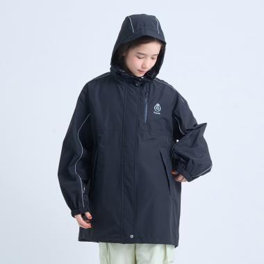 晴雨兩用 附小斜挎包 防潑水 外套