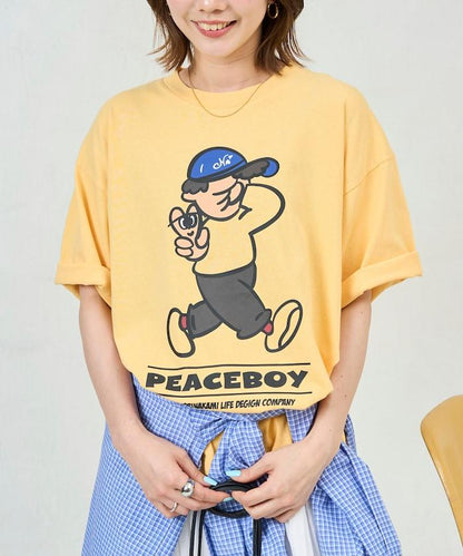 kaoyorinakami × FREAK'S STORE カオヨリナカミ  和平男孩圖案 T恤