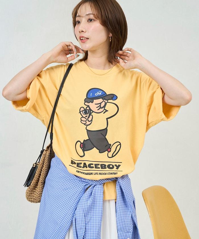 kaoyorinakami × FREAK'S STORE カオヨリナカミ  和平男孩圖案 T恤