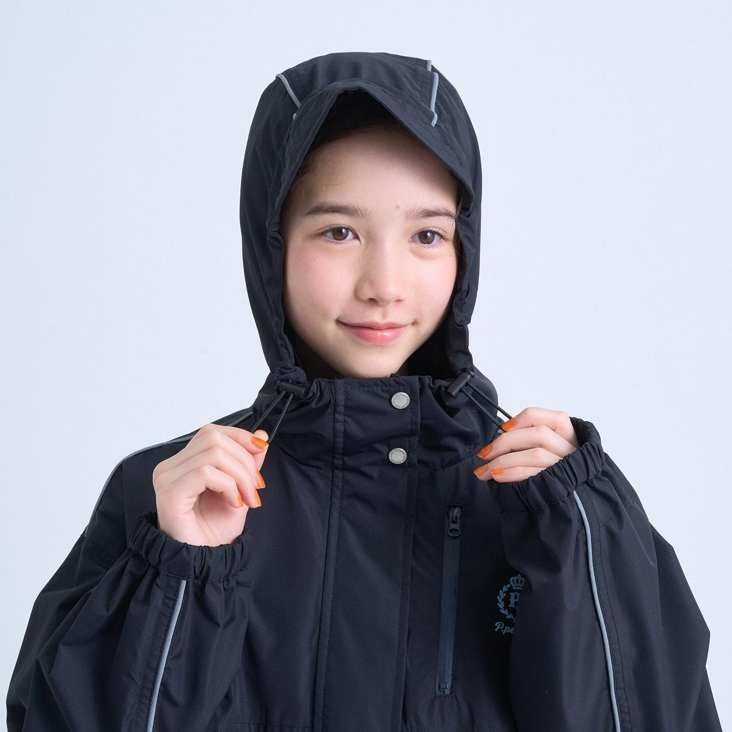 晴雨兩用 附小斜挎包 防潑水 外套