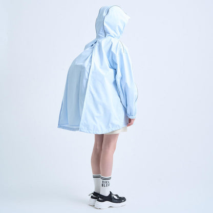 晴雨兩用 附小斜挎包 防潑水 外套