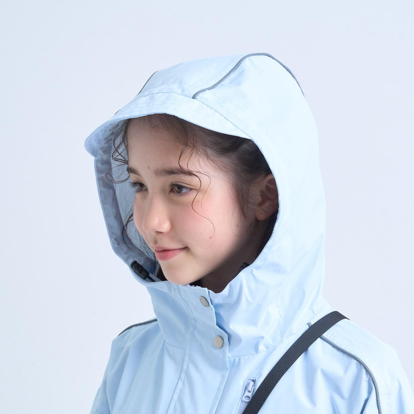 晴雨兩用 附小斜挎包 防潑水 外套