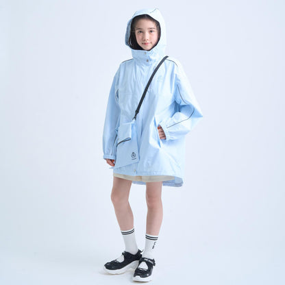 晴雨兩用 附小斜挎包 防潑水 外套