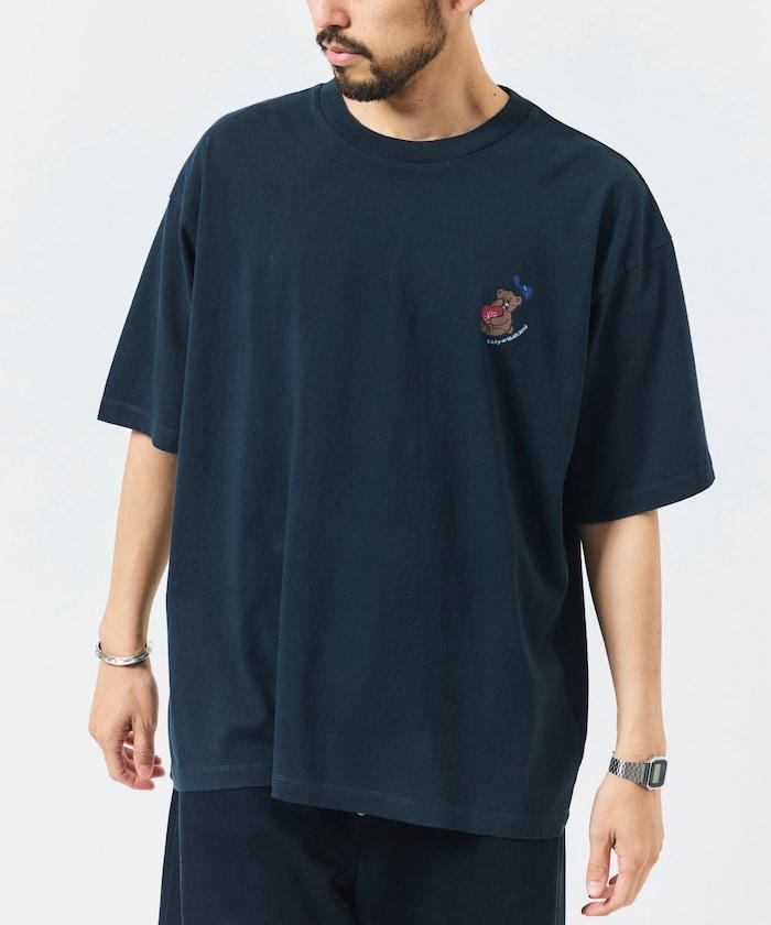 kaoyorinakami × FREAK'S STORE 聯名 坐姿拳擊熊圖案T恤