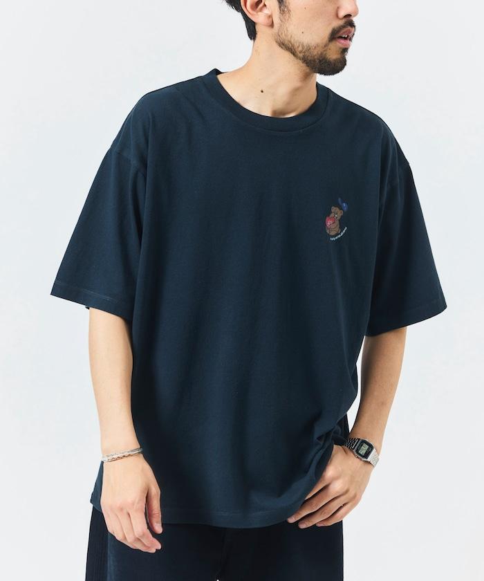 kaoyorinakami × FREAK'S STORE 聯名 坐姿拳擊熊圖案T恤
