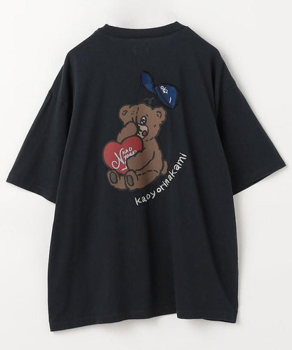 kaoyorinakami × FREAK'S STORE 聯名 坐姿拳擊熊圖案T恤