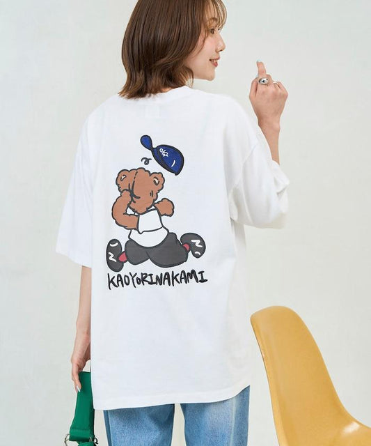 kaoyorinakami × FREAK'S STORE 聯名 跑跑拳擊熊圖案 T恤