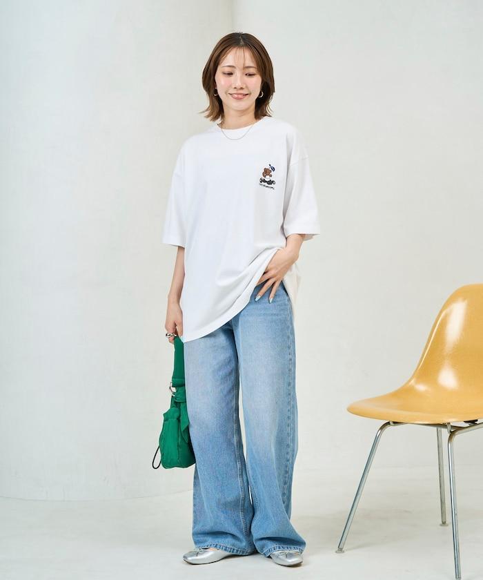 kaoyorinakami × FREAK'S STORE 聯名 跑跑拳擊熊圖案 T恤
