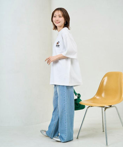 kaoyorinakami × FREAK'S STORE 聯名 跑跑拳擊熊圖案 T恤