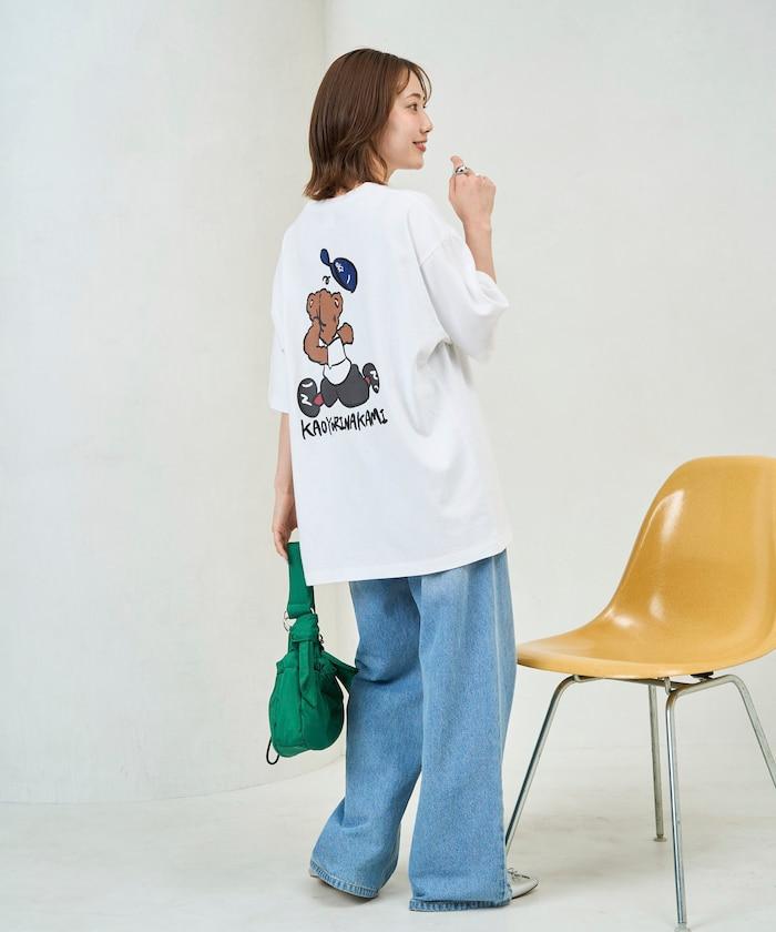 kaoyorinakami × FREAK'S STORE 聯名 跑跑拳擊熊圖案 T恤
