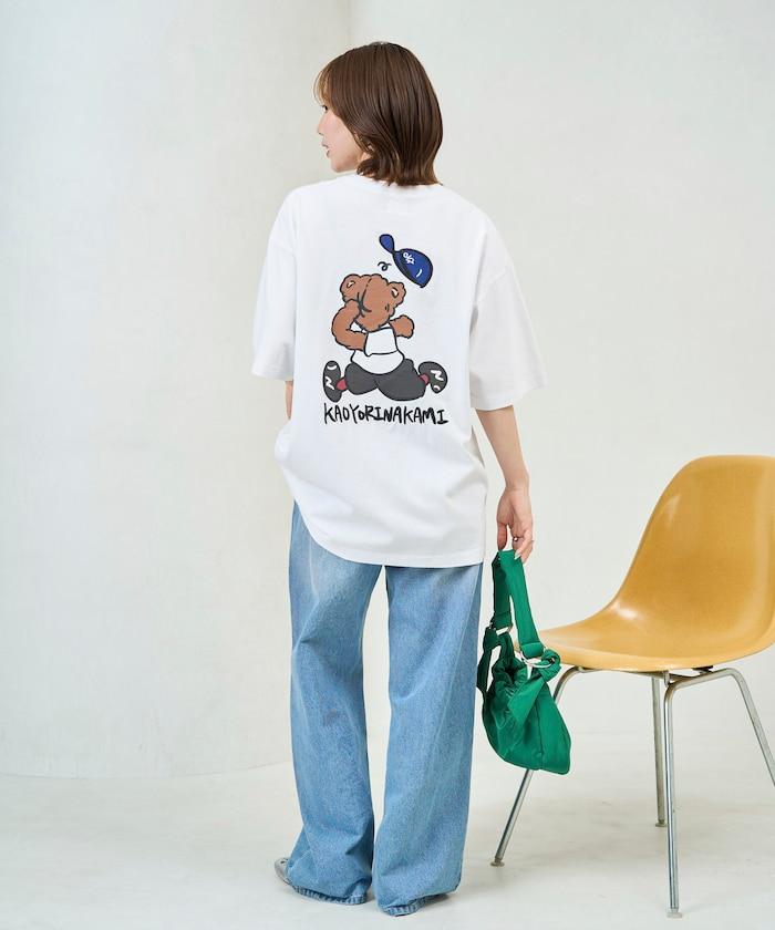 kaoyorinakami × FREAK'S STORE 聯名 跑跑拳擊熊圖案 T恤
