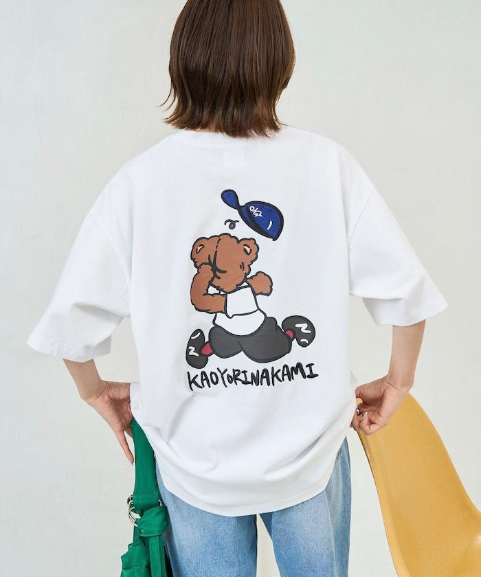kaoyorinakami × FREAK'S STORE 聯名 跑跑拳擊熊圖案 T恤