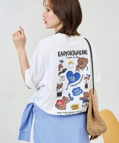 kaoyorinakami × FREAK'S STORE/カオヨリナカミ 別注 ランダムベア Tee