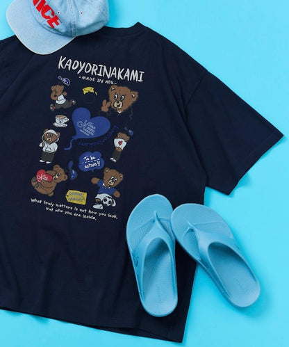 kaoyorinakami × FREAK'S STORE/カオヨリナカミ 別注 ランダムベア Tee
