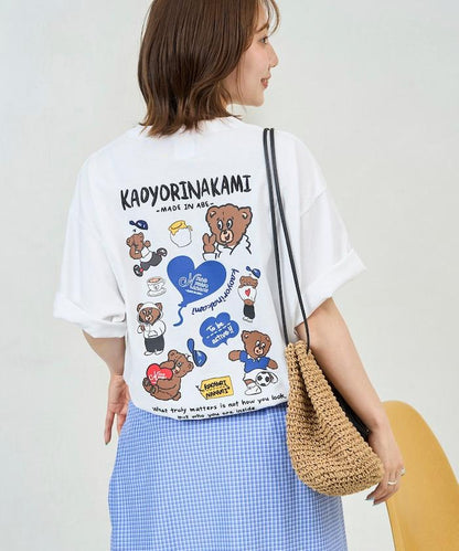 kaoyorinakami × FREAK'S STORE/カオヨリナカミ 別注 ランダムベア Tee
