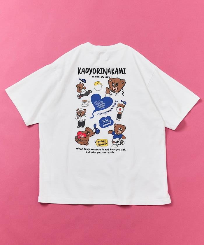 kaoyorinakami × FREAK'S STORE/カオヨリナカミ 別注 ランダムベア Tee