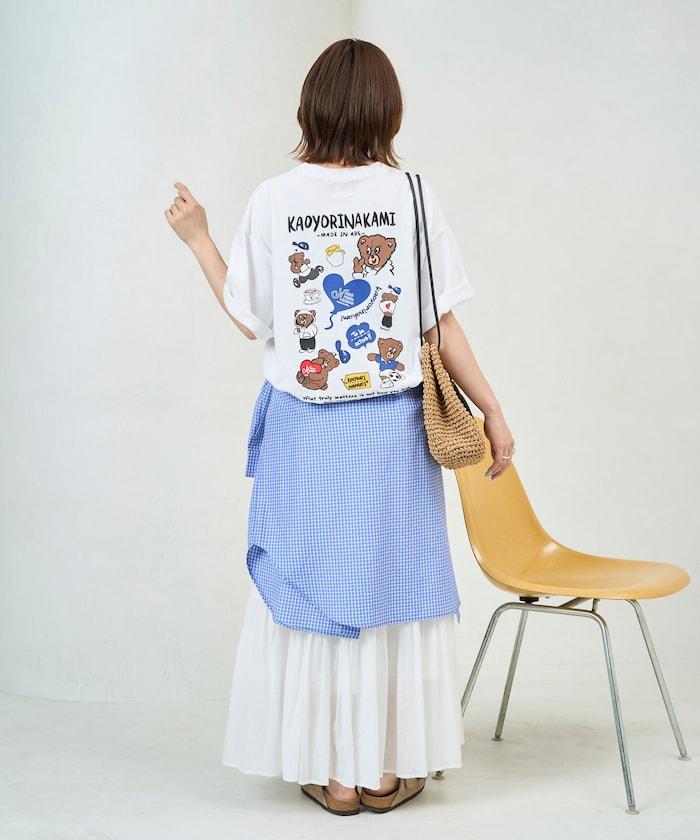 kaoyorinakami × FREAK'S STORE/カオヨリナカミ 別注 ランダムベア Tee