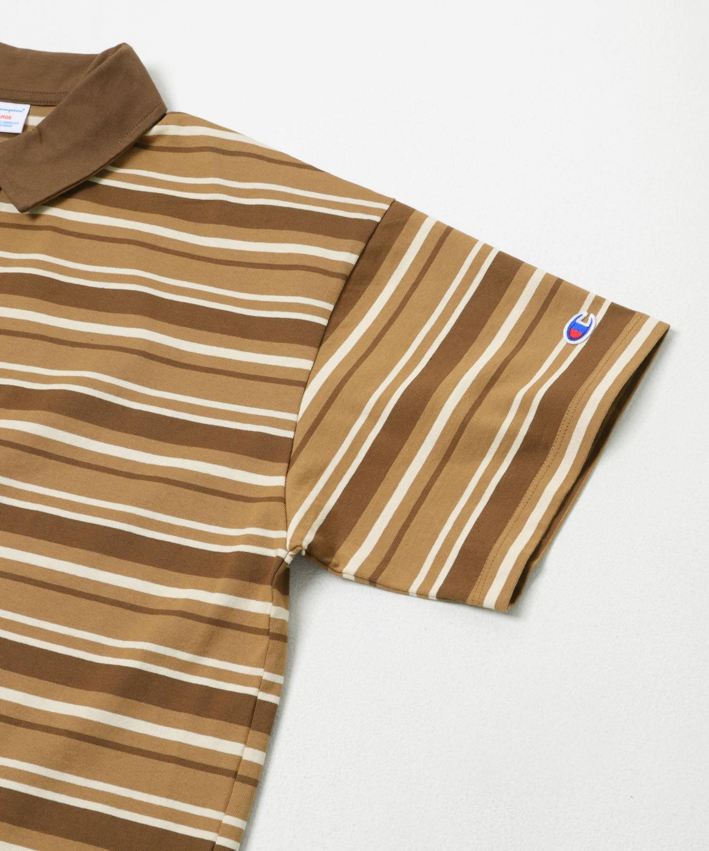 CHAMPION 短袖條紋POLO衫