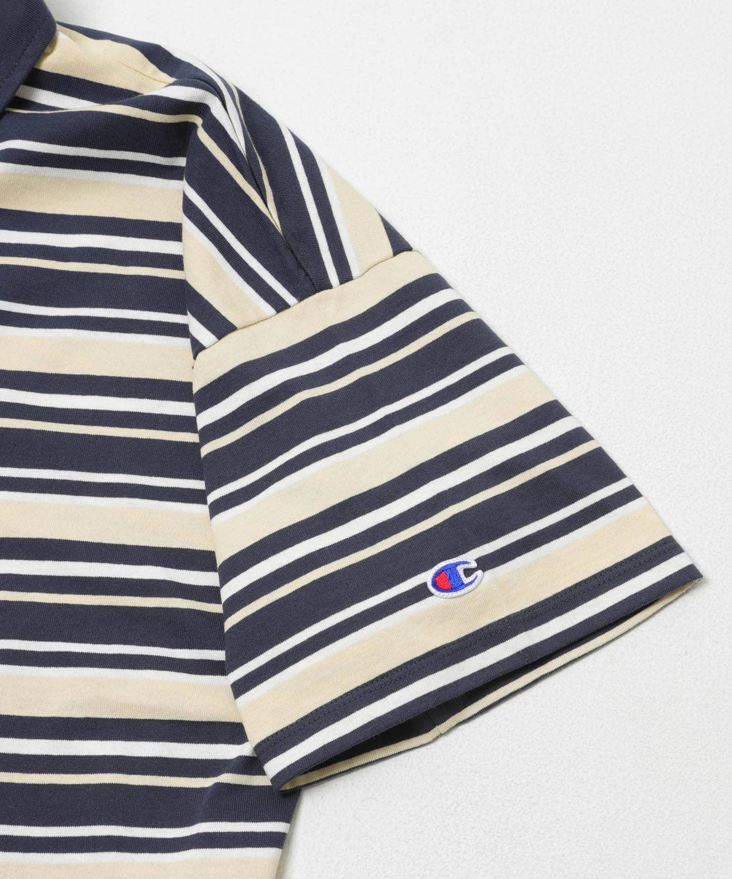 CHAMPION 短袖條紋POLO衫