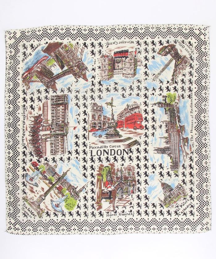 64cm London Map 圖案 圍巾