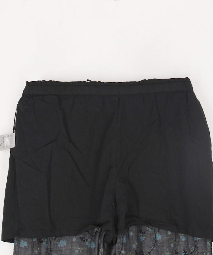 薄透花卉設計 sheer flower easy pants 褲子