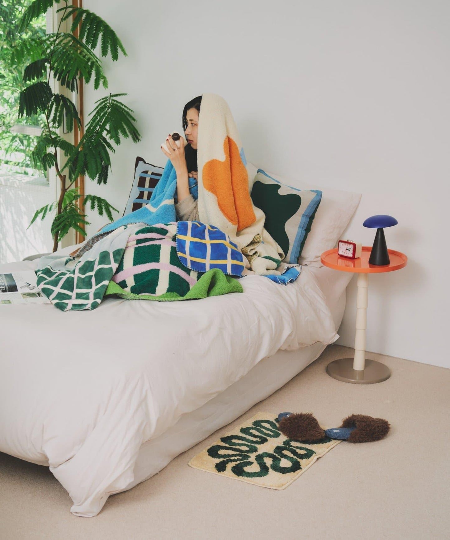 SAHIR サヒール monyamonya 圖案 Cushioncover 抱枕套