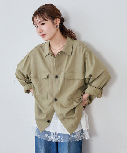 Discoat 軍事風襯衫 男女同款