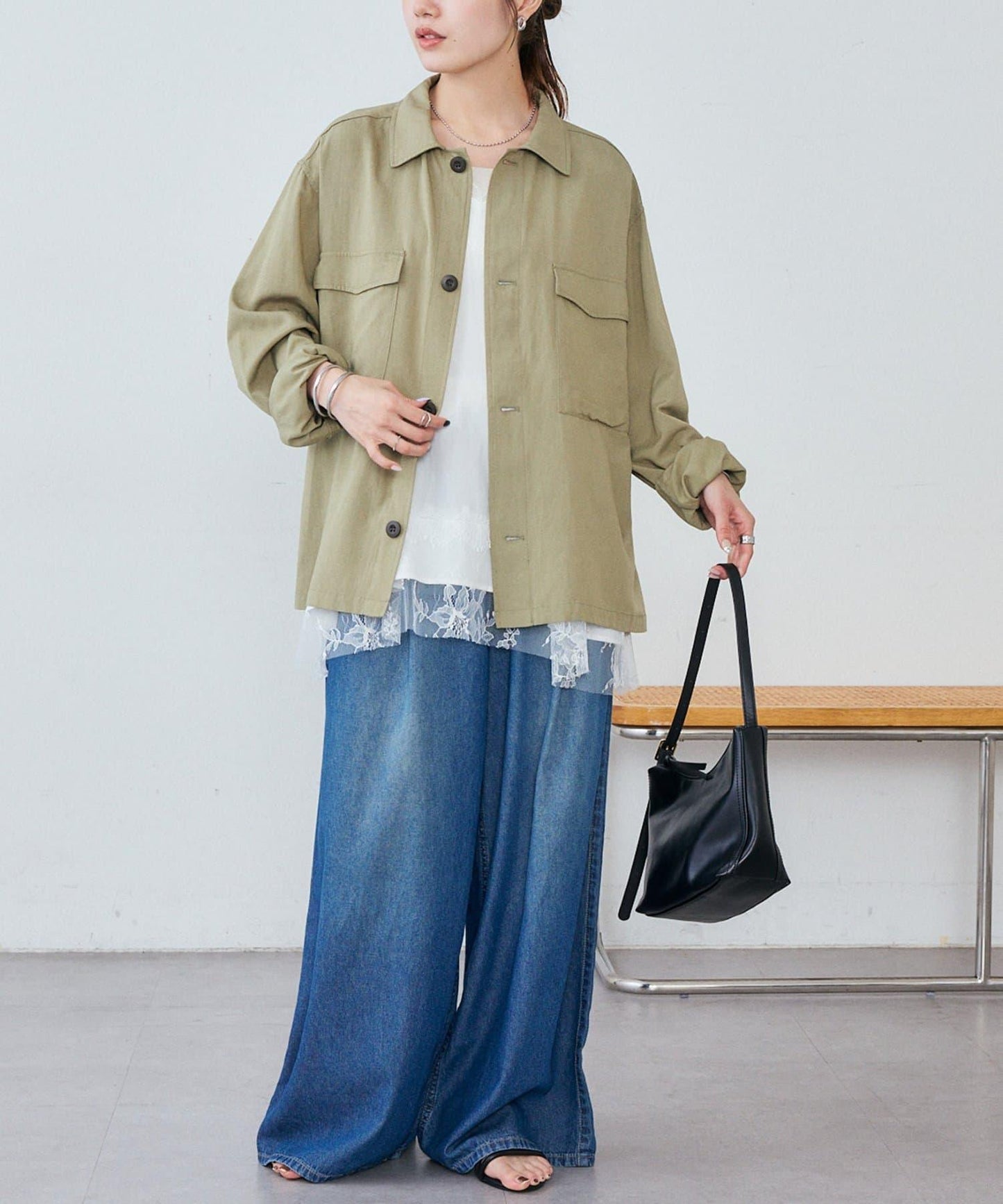 Discoat 軍事風襯衫 男女同款