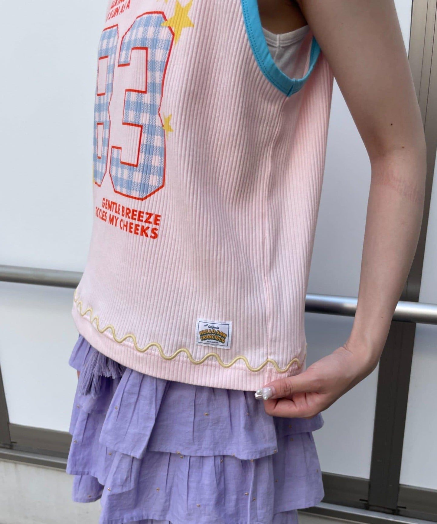 波紋羅紋 H.Sロゴ印花 背心