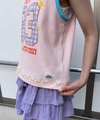 波紋羅紋 H.Sロゴ印花 背心