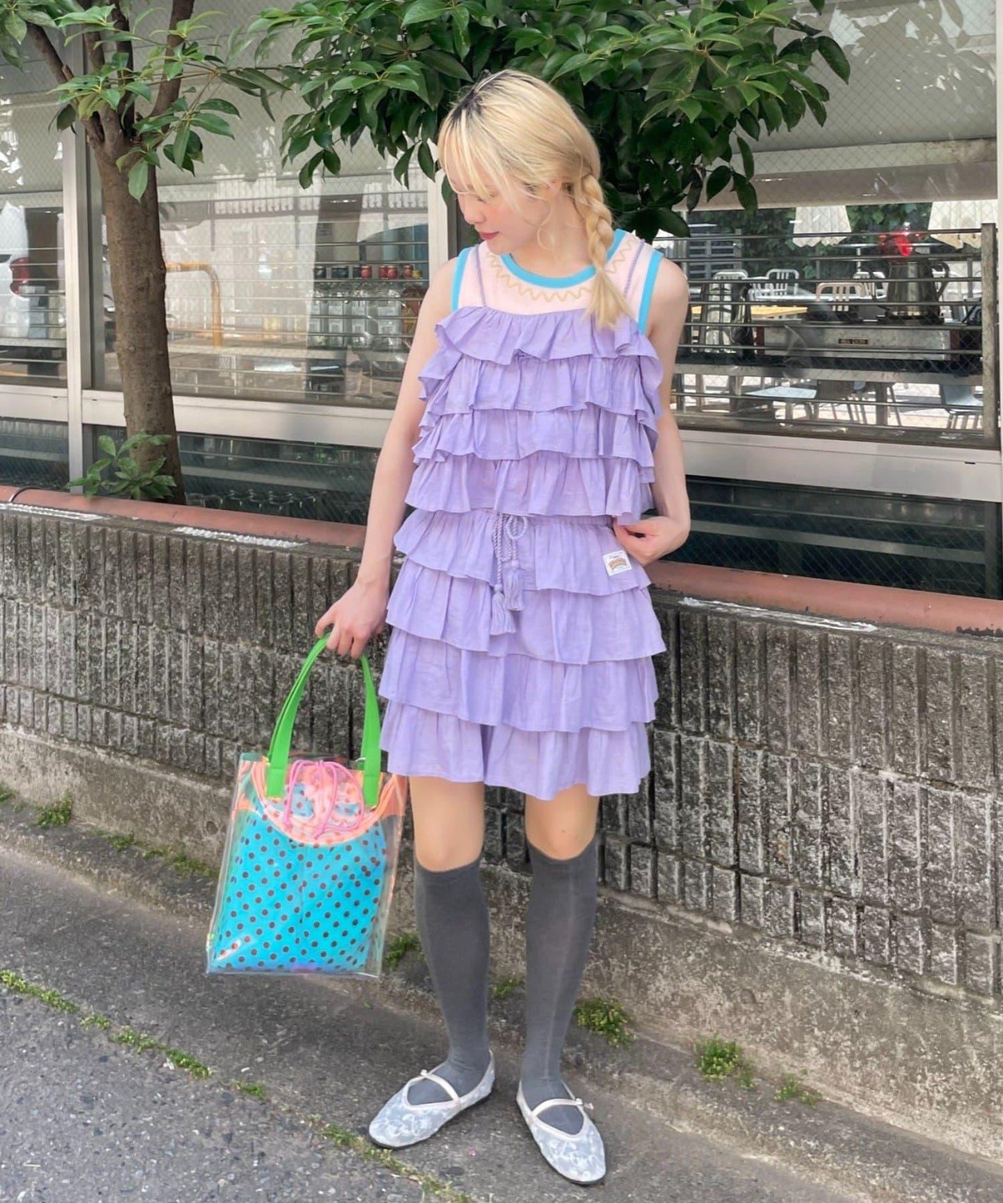波紋羅紋 H.Sロゴ印花 背心