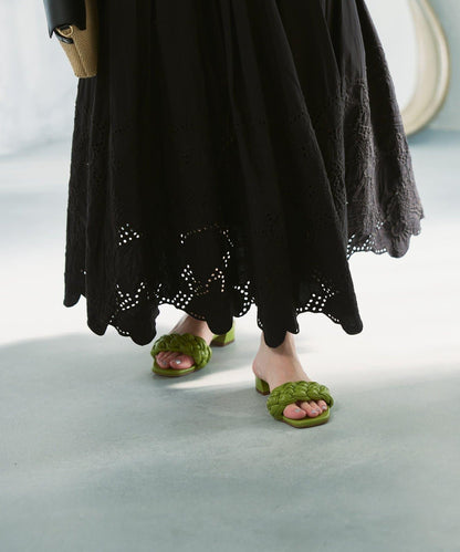 鏤空刺繡半身裙