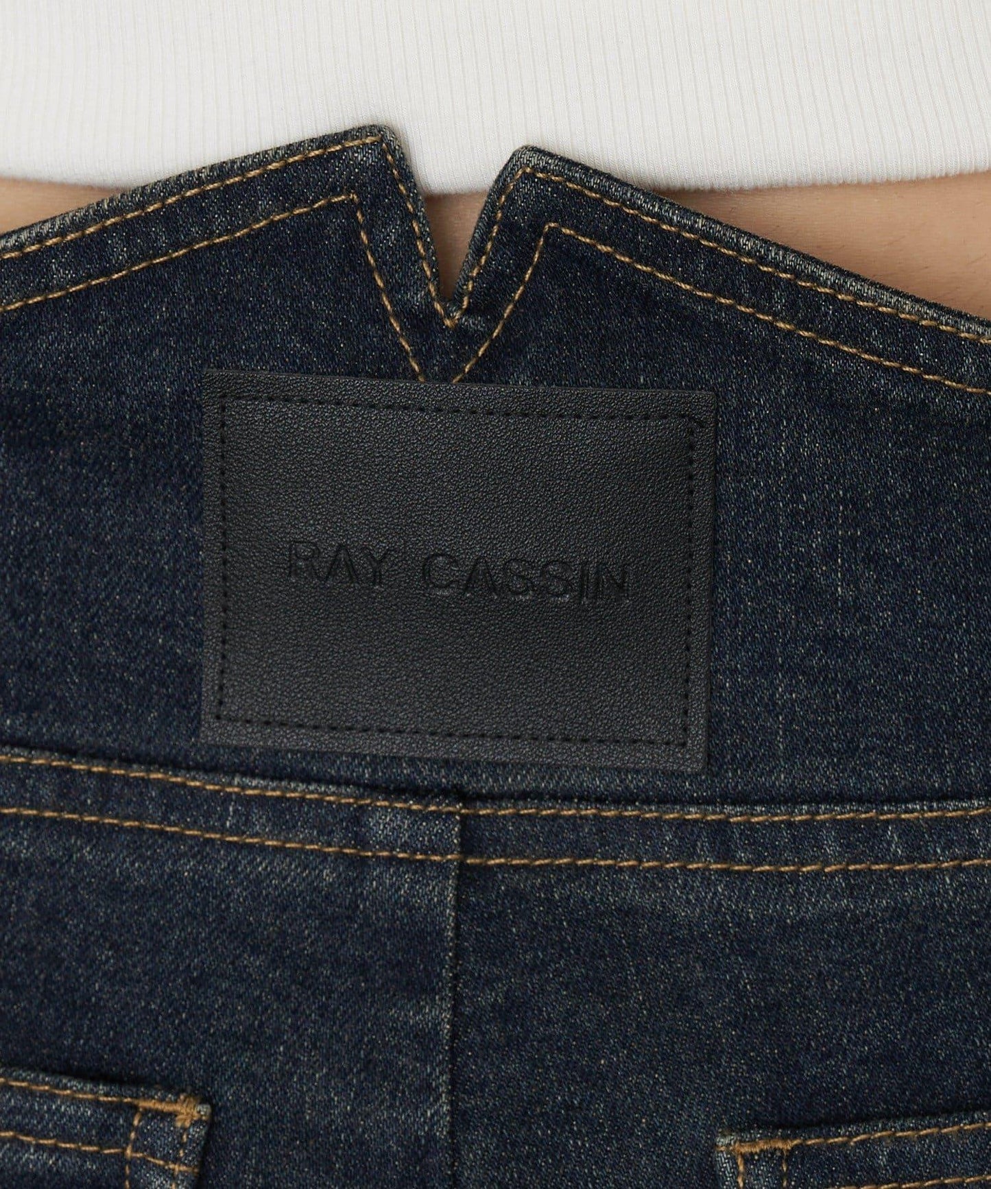 RAY CASSIN 海軍風紐扣緊身牛仔褲