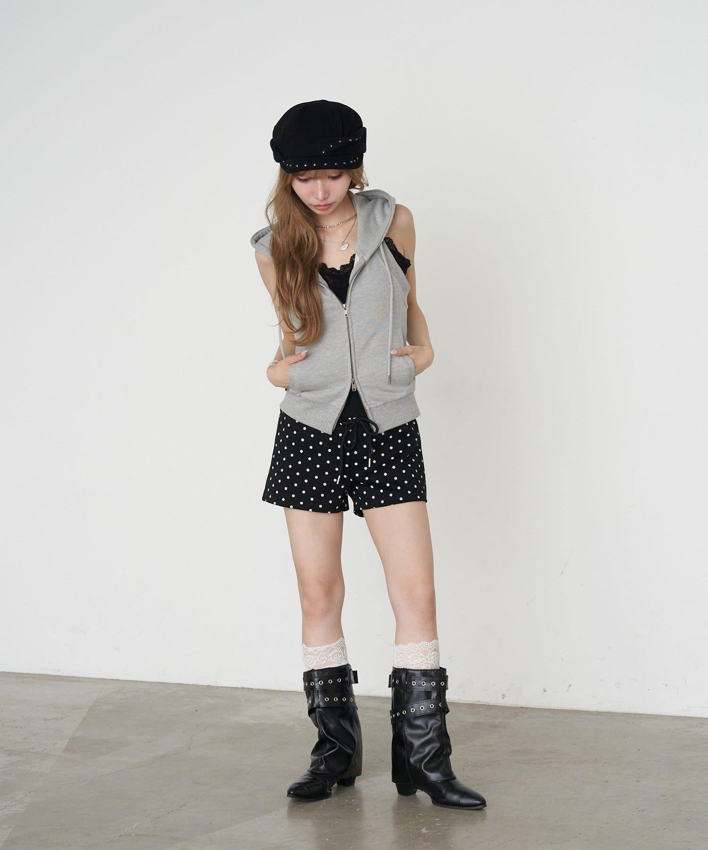 RAY CASSIN 美式無袖連帽衛衣